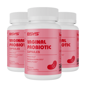 BSYS Vaginal Probiotic Capsules  Vaginal Health Support Formula Yeast Balance  UTI Prevention Aid  Menopausal Wellness Vaginal Dryness Relief Ant (Option: Three bottles)