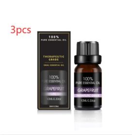 Organic Essential Oils Set Top Sale  Natural Therapeutic Grade Aromatherapy Oil Gift Kit For Diffuser (Option: Grapefruit essential oil3pcs)